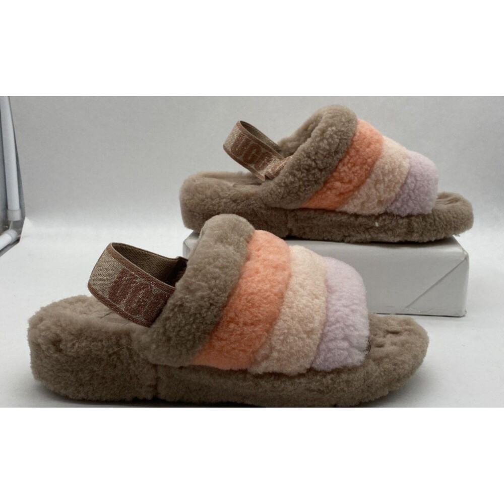 UGG Fluff Yeah Flatform Slide Sandals Size 8 Used Exc MSRP $110 - Picture 5 of 12